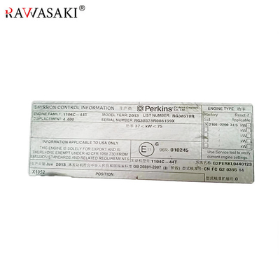 موتور موتور 1104C-44T دیزل کامل Assy Per Kins 1104C موتور برای 3054C C4.4 74.5Kw